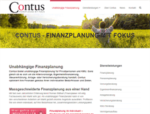 Tablet Screenshot of contus.ch